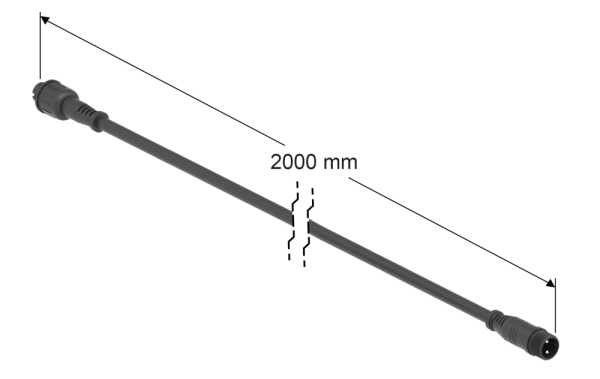 LED Verlaengerungskabel Kunststoff 2000 mm mit Steckverbindern-88-11LED-VK.2000