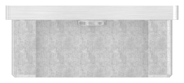 Einsteckkappe Edelstahl V2A fuer Rohr 60x40x2-0 mm mit M8 Gewinde-88-11100036040-M8.V2A