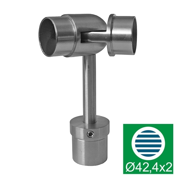 Gelenkverbinder Edelstahl AISI 304 stellbar geschliffen fuer Rundrohre-89-11A0720242-A.4