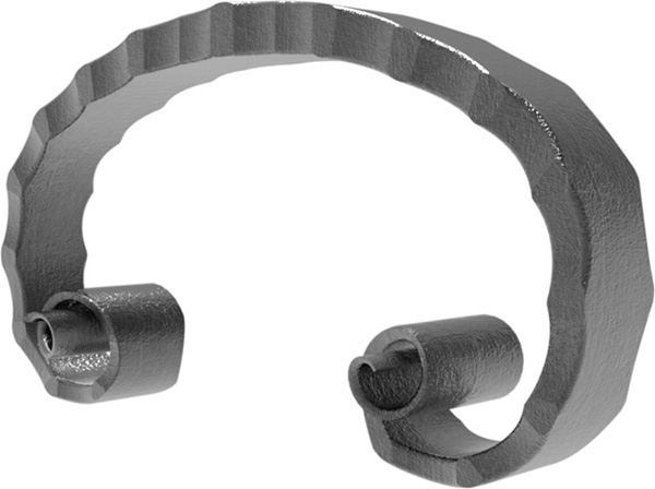 Meisterbarock - Masse- 120x65 mm - Material- 16x8 mm - Stahl S235JR- roh-30-1770.8