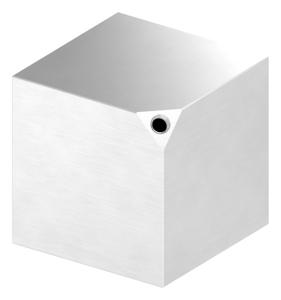 Wuerfel 80x80 mm mit Gewinde M8 V2A-11-2593.4