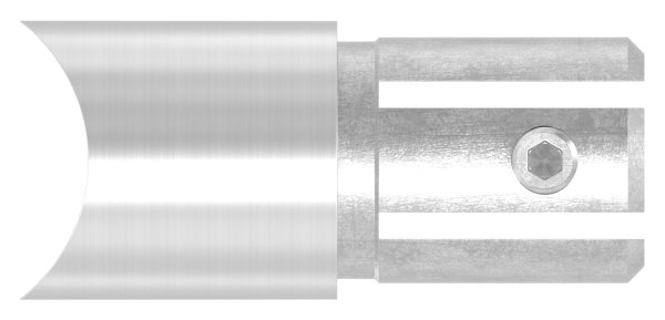 Winkelverbinder V2A fuer Rohr Ø 33-7 mm auf Ø 42-4 mm mit Klemmschraube-11-3386.4