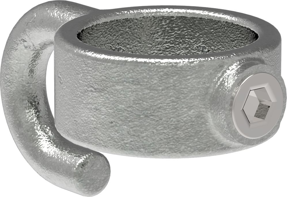 Rohrverbinder Stellring mit Haken Ø 17-2 mm -3-8- - Temperguss verzinkt - 182S17-182S17