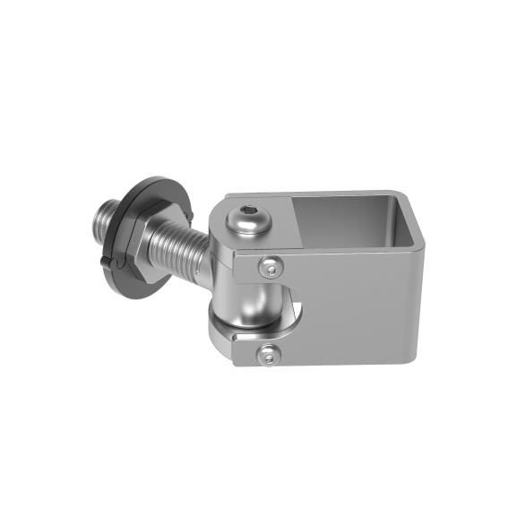 Einstellbares Torband Stahl verzinkt M20 fuer 40x40 mm Pfosten bis 300 kg-89-11D422M2040X40-A.4
