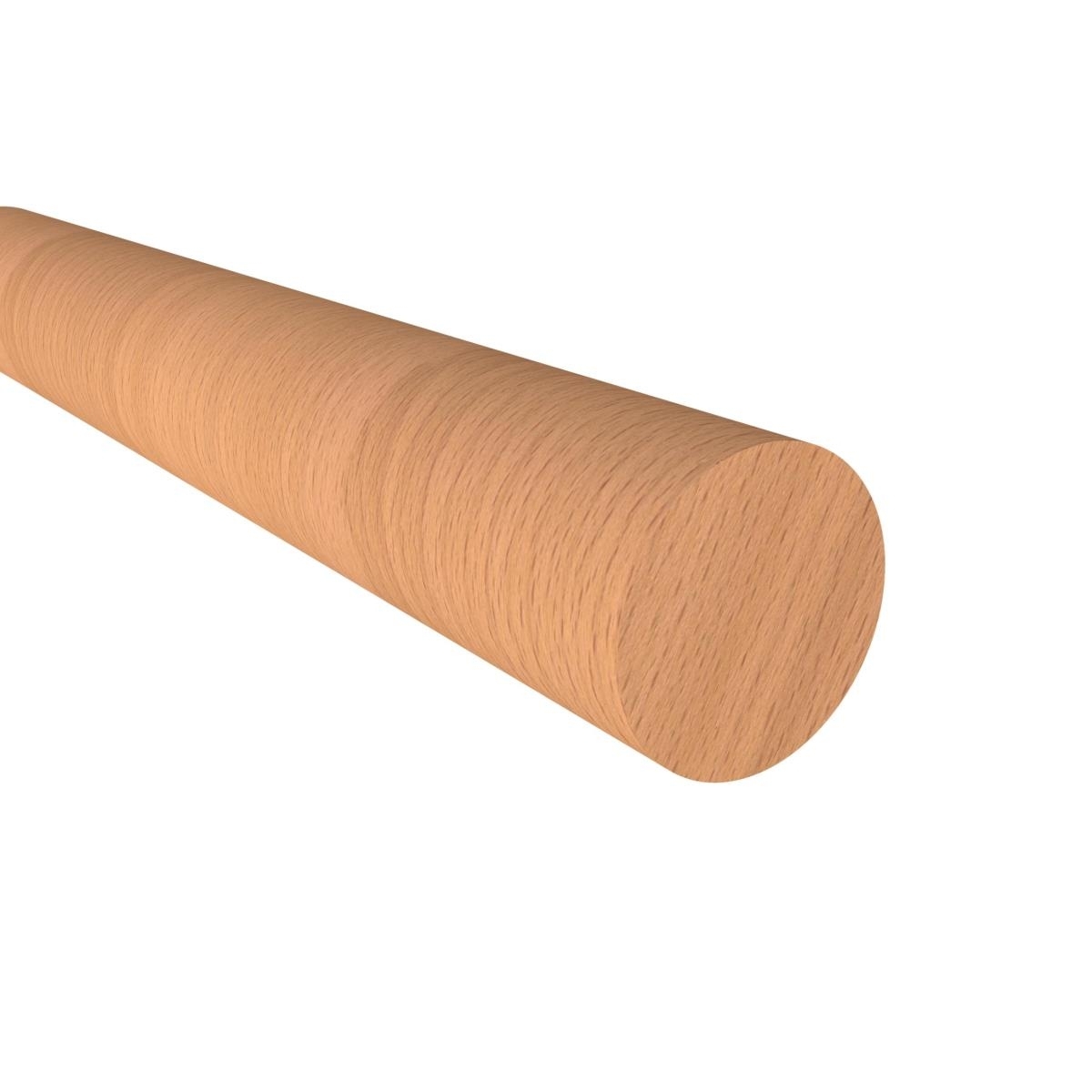 Handlauf Buche Ø 42 mm L=2000 mm roh unbehandelt-89-11WBD42L2000-A.4