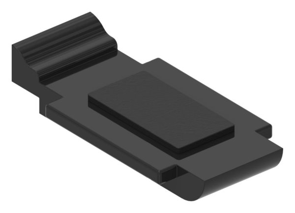 Sicherungsboden Zinkdruckguss fuer Modell 14- 52 x 52 x 32-5 mm RAL 9005 matt-88-1114-BODEN-ZN0.9005