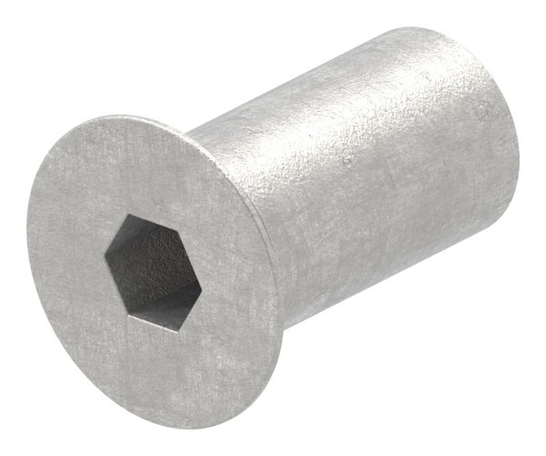 Huelsenmutter Edelstahl V2A M6x16 Senkkopf ISK-88-1158382-240.6