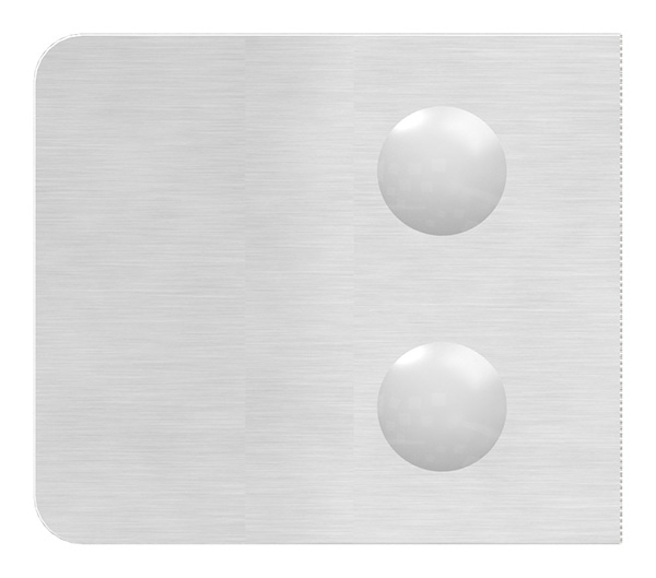 Glasklemme 52x52x32-5 mm AbZ fuer Anschluss Ø 42-4 mm V4A-10-3142ABZ.1