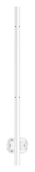 Edelstahlpfosten V2A zur Wandmontage fuer 90° Inneneck- Laenge 1190mm-88-1140542-240.IE