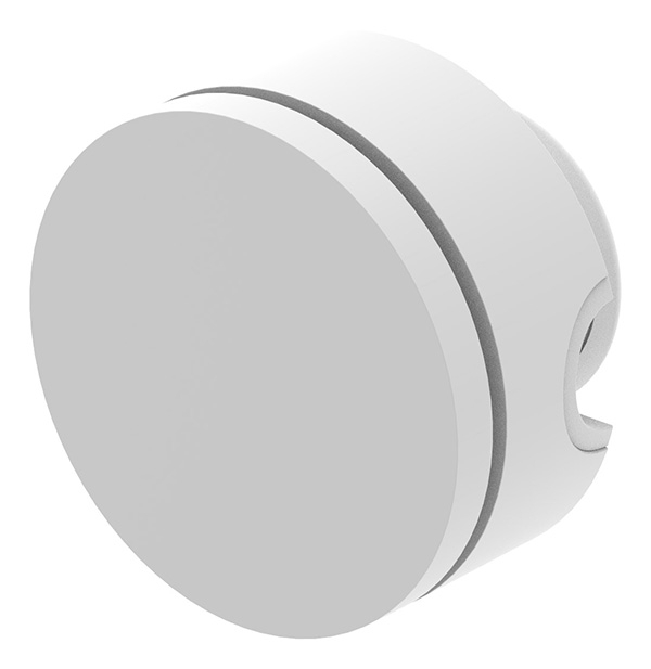 BRENK-fix® Halter Ø 50mm- Kunststoff- reinweiss 4 Stueck-88-11BR-50RW.KS