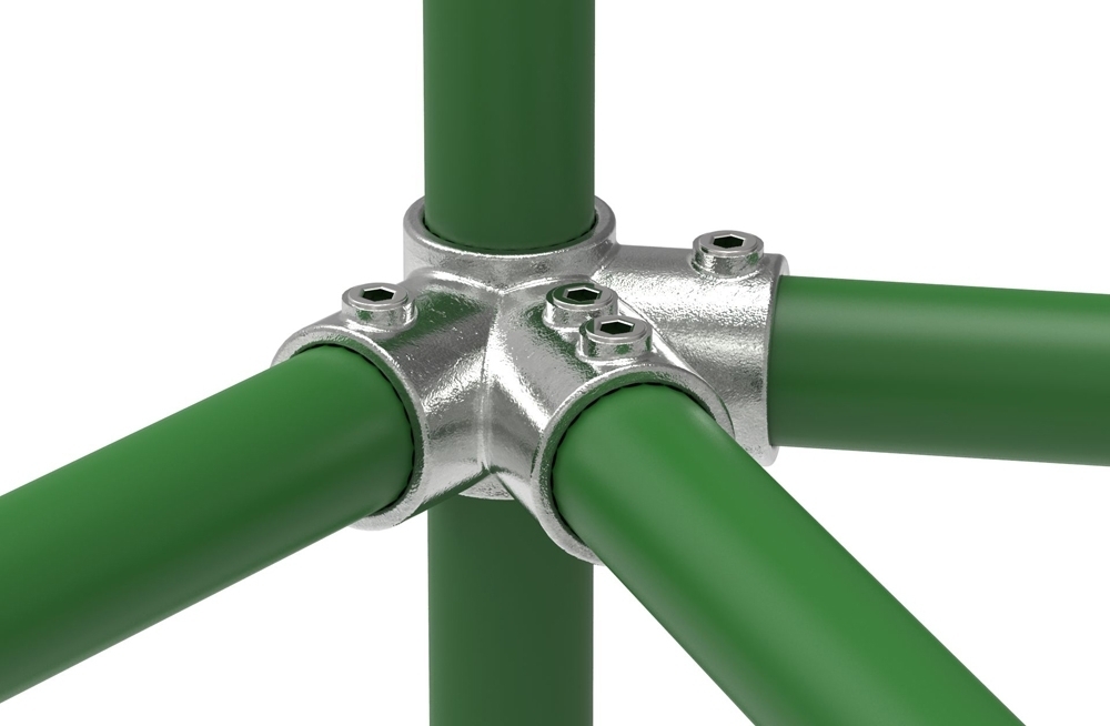 Rohrverbinder - Firststueck 27-5° - 191A27 - 26-9 mm - 3-4- - Feuerverzinkt u. Elektrogalvanisiert-191A27