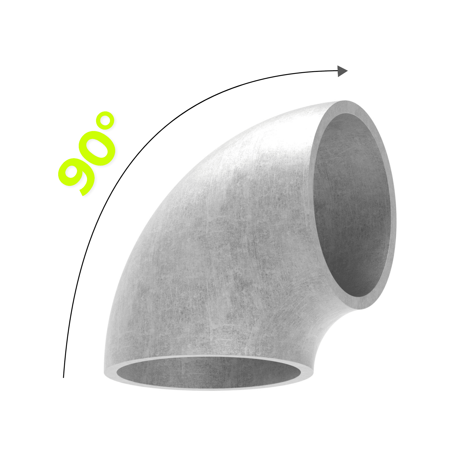 90° pipe bends, Type 2 | Short radius