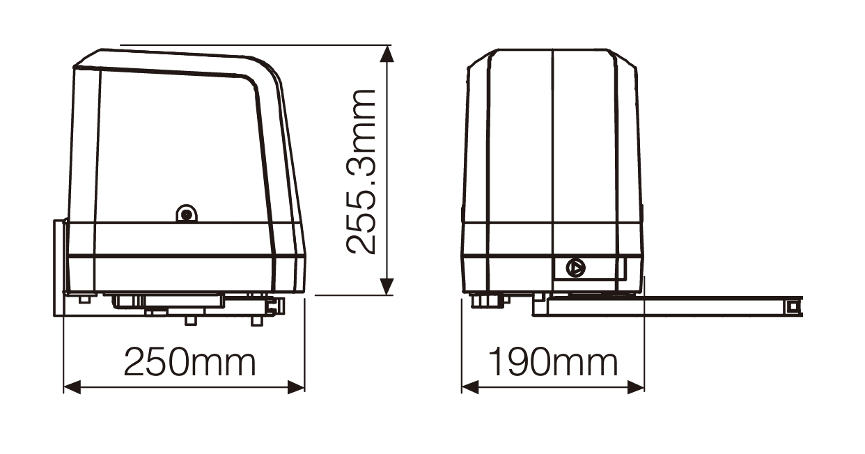 Gelenkarmantrieb Zweiflgeltor 2-5m 100kg Set Fotozellen WLAN 24V-89-11ARM2050SMARTZKIT-A.4