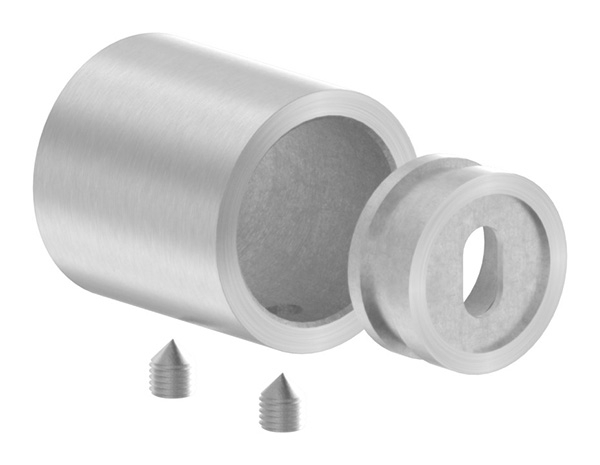 Wandbefestigung Edelstahl V2A fuer Rohr Ø 21-3 mm zum Klemmen-88-1154180-240.21