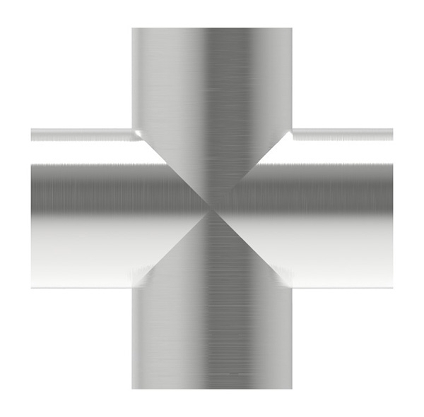 Kreuzstueck zum Schweissen fuer Rundrohr Ø- 33-7 mm V2A-11-3730.4