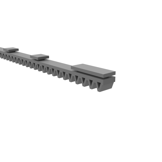 Zahnstange Kunststoff mit Stahlkern 16 x 20 mm L=500 mm Modul 4 fr Schiebetore-89-11H01PVCAL-A.4