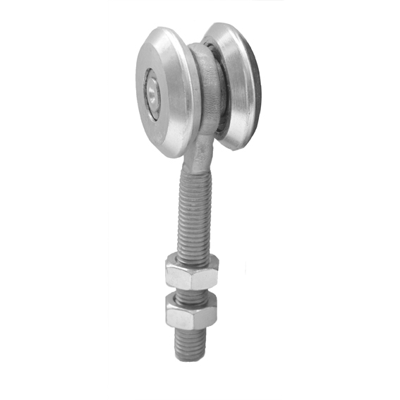 Doppel-Rollenapparat Stahl verzinkt fr Profil 33x34 mm mit M8 Gewinde bis 60 kg-89-11H0733X34-A.4