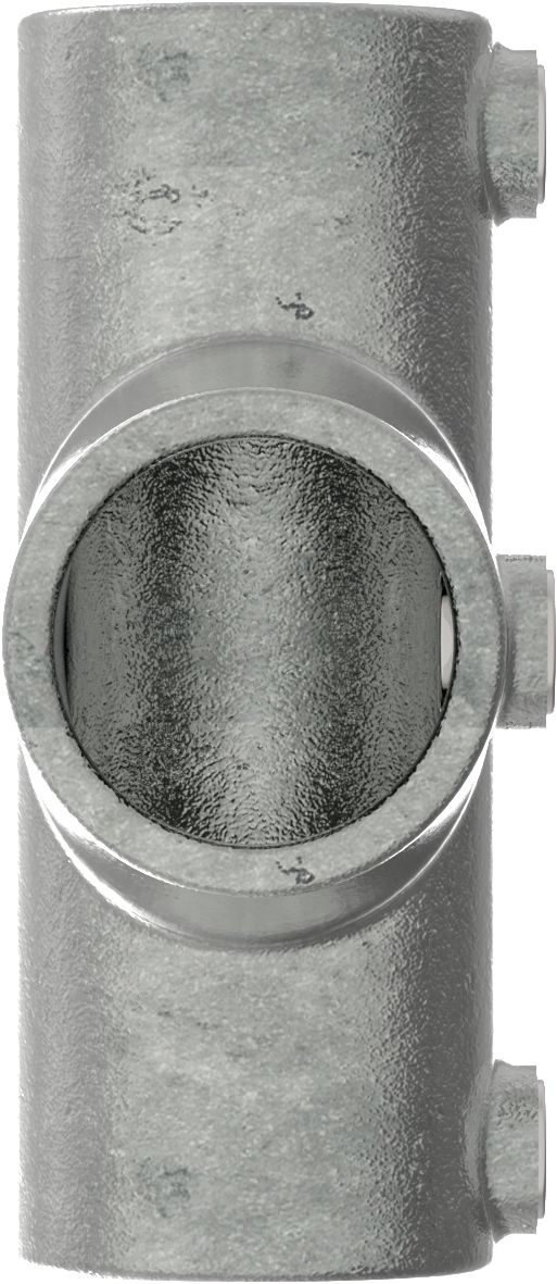 Rohrverbinder - T-Stueck lang verstellbar 0-11° - 155D48 - 48-3 mm - 1 1-2- - Feuerverzinkt u. Elektrogalvanisiert-155D48