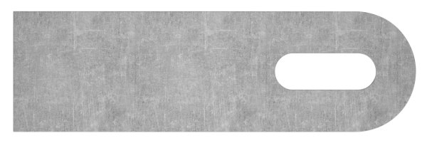 Anschweisslasche - Masse- 100x30x6 mm - Langloch- 25x9 mm - Stahl -roh- S235JR-30-3558.8