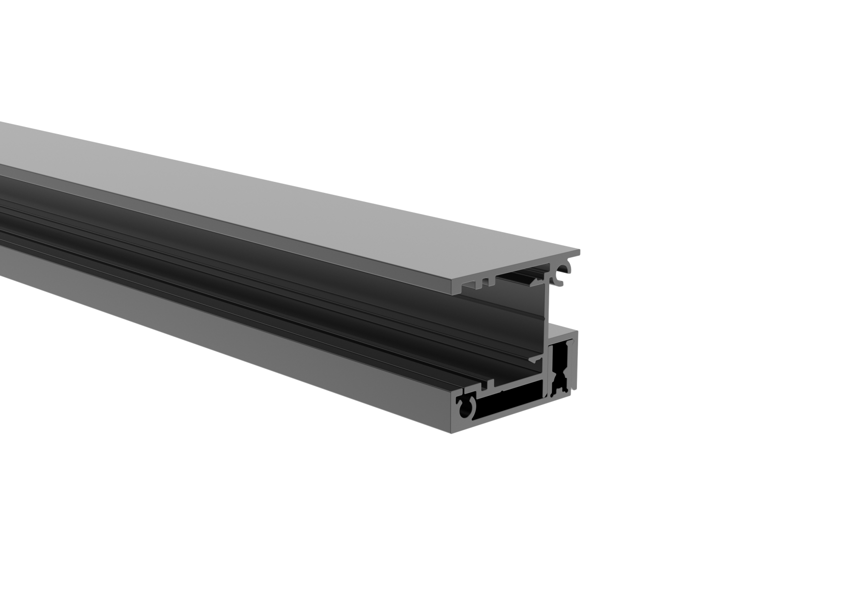 Zaunadapter Aluminium 1-2 m fuer 20 mm Fuellungen Anthrazit RAL 7016-89-11FGA201200R7016-A.4