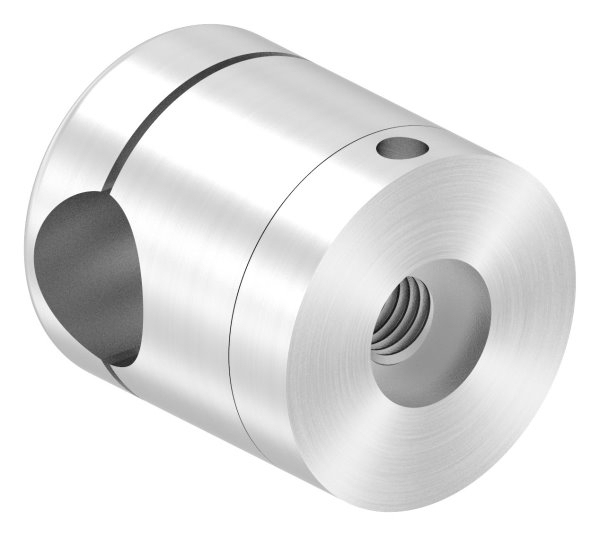 BRENK-fix® Grundhalter fuer Staebe Ø 14mm- ALU-88-11BR-R14M8.ALU