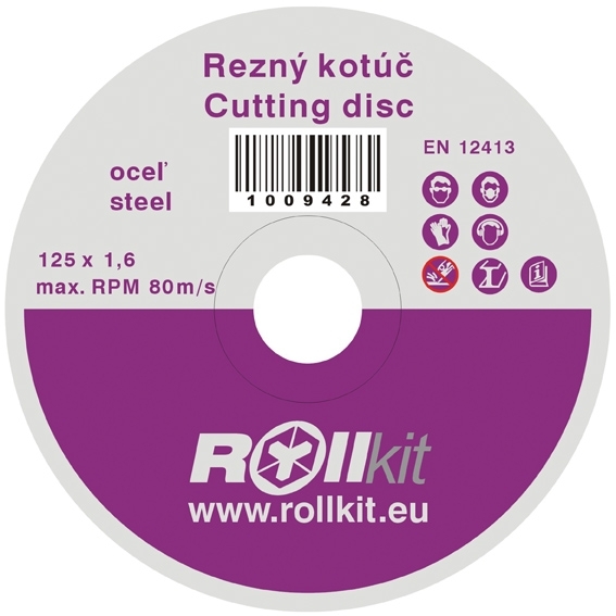 Trennscheibe fuer Stahl Ø 125 x 1-6 mm Bohrung Ø 22-2 mm-89-11Q1R01125X16-A.4