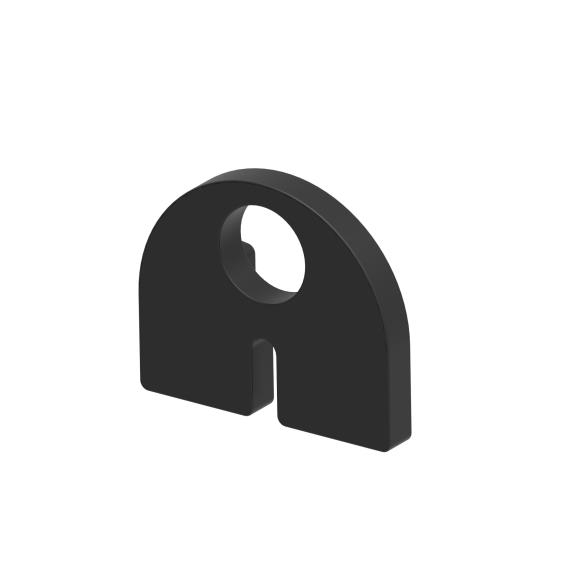 Gummieinlage fuer Glashalter- Glasstaerke 8-76 mm- Modell 25- schwarz-18-2509-A.0