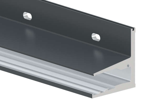 Vordachprofil Aluminium L = 2005 mm pulverbeschichtet RAL 7016-88-11VDE-2000.7016