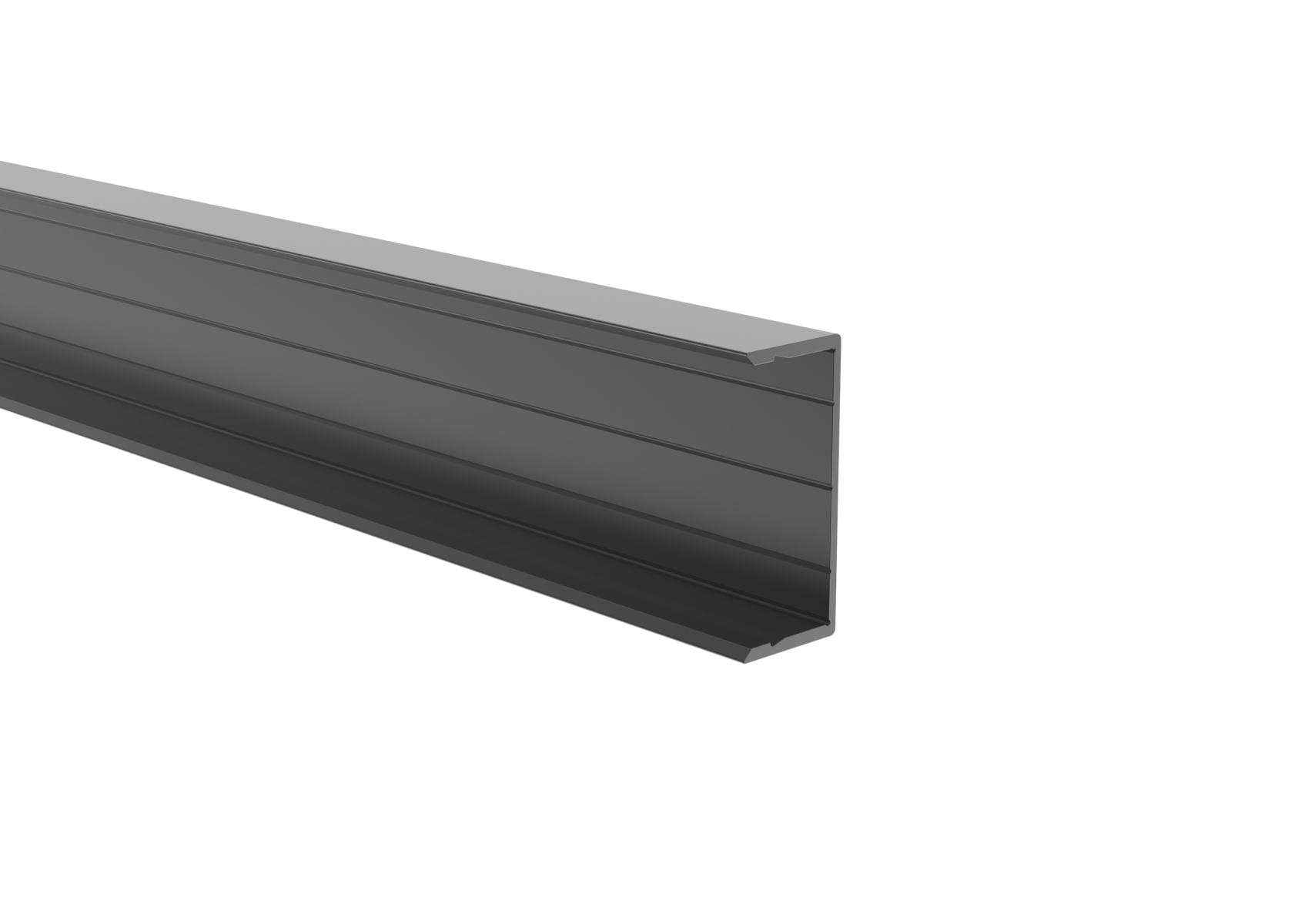Adapterprofil Aluminium 45 x 20 mm 6-0 m Anthrazit RAL 7016 fuer 40 mm Fuellungen-89-11FGAL40U6000R7016-A.4