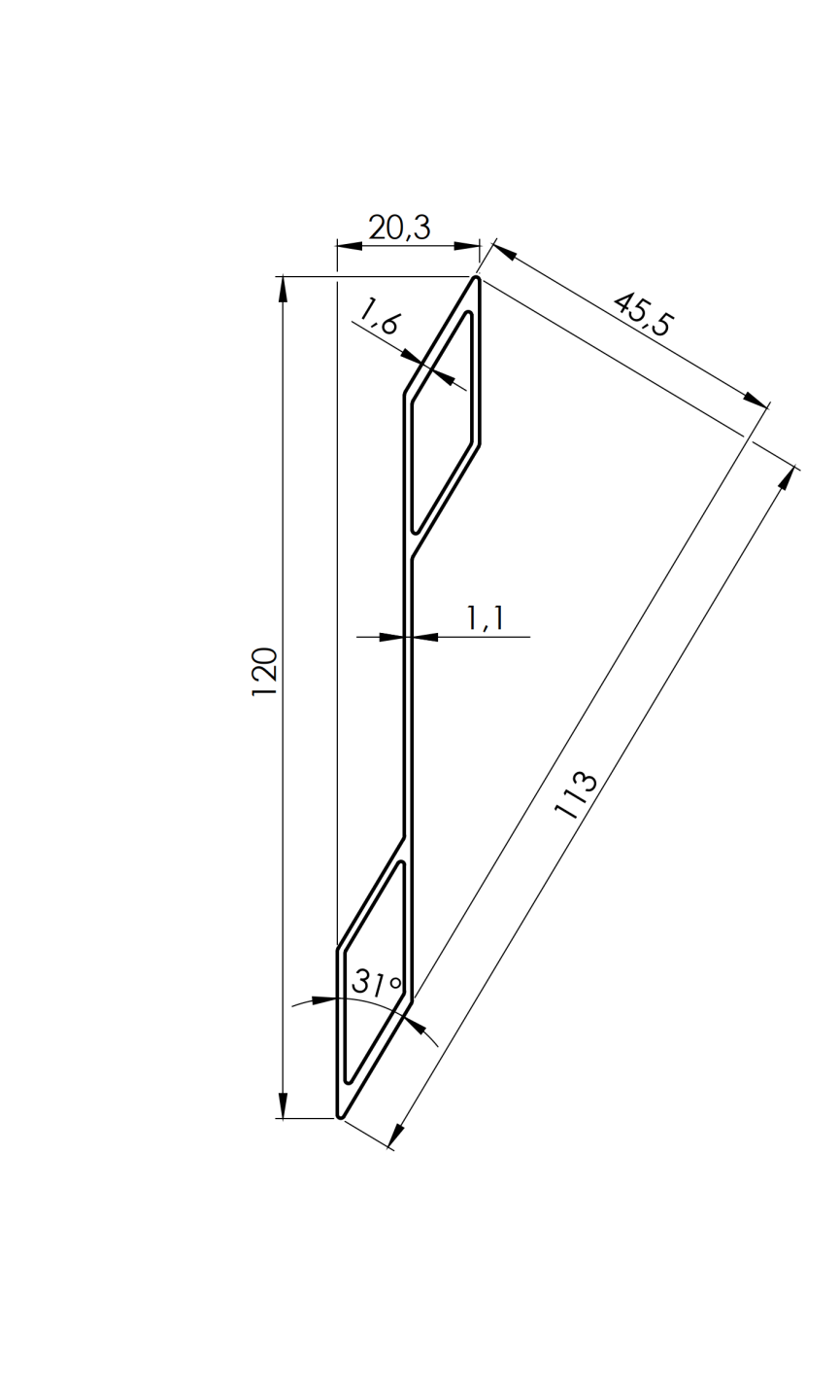 Zaunlamelle Aluminium 20x120x2000 mm Anthrazit RAL 7016-89.FGL2S20X1202000R7016