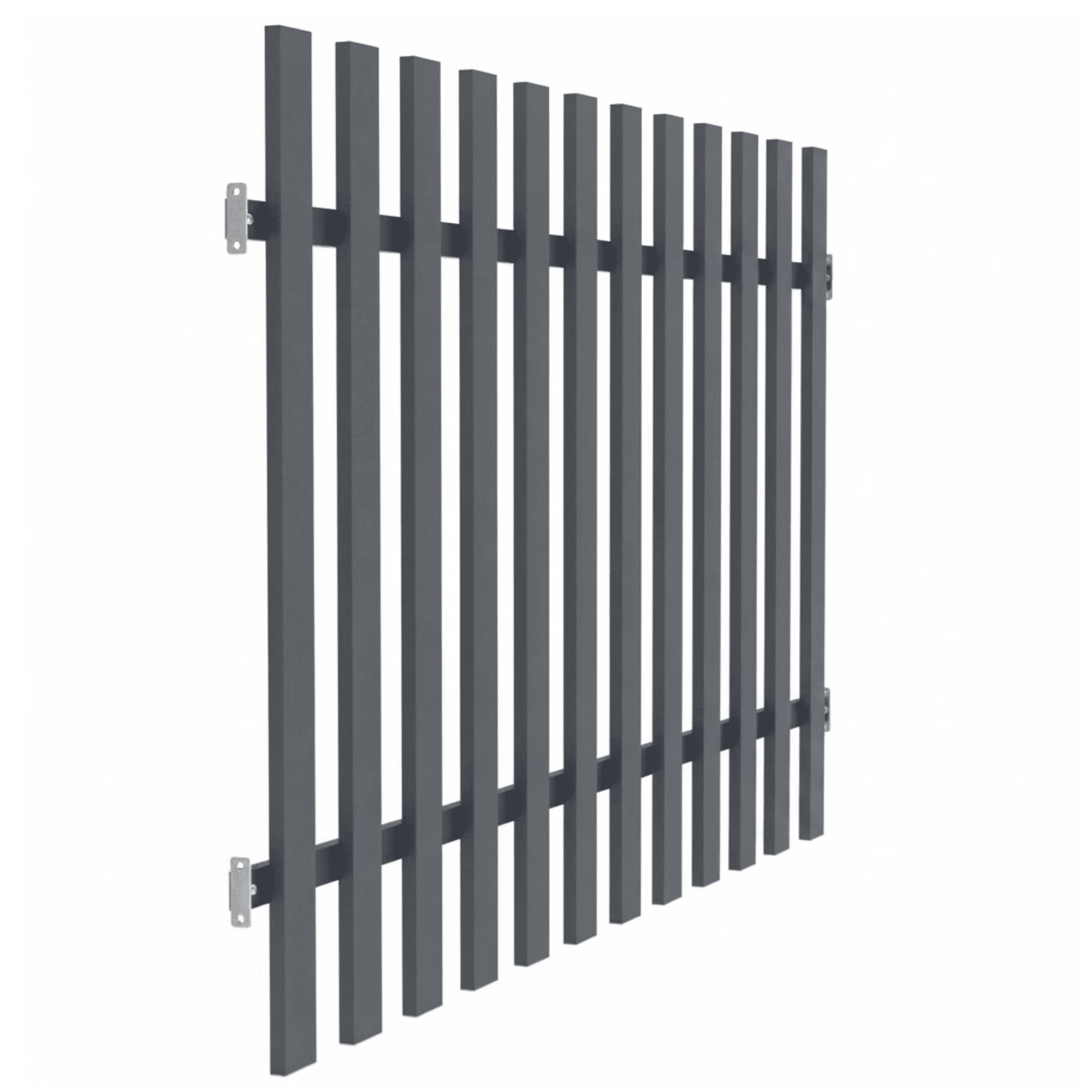 Zaunfeld Aluminium 1200 x 2000 mm Lamellen 20x80 mm RAL 7016 Anthrazit-89.FGAIRV1012X2R7016