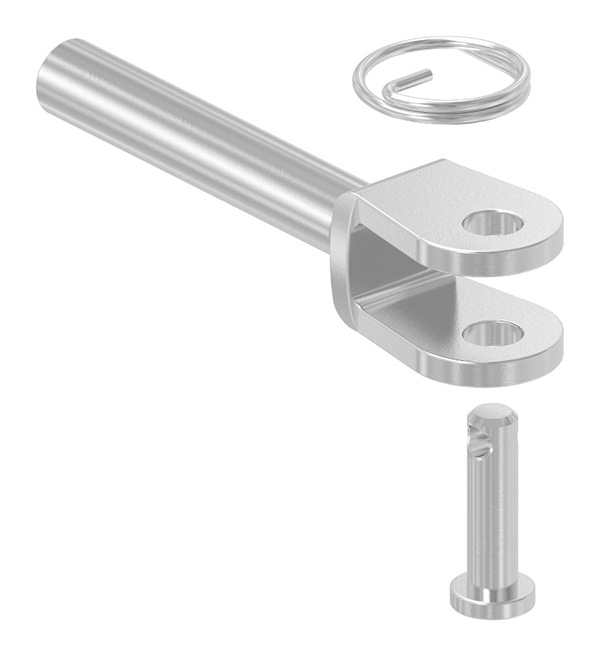 Gabelterminal Edelstahl V4A M4 rechts-88.11100050004