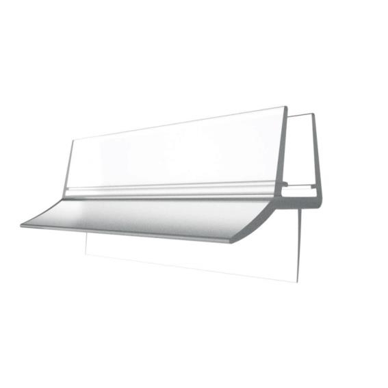 Dichtungsleiste unten fuer Glastueren- Kunststoff- 6-8 mm Glasstaerke- 2500 mm-89-11GSPVCDT148-A.4