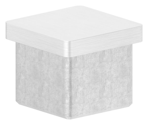 Einsteckkappe V4A 30 x 30 x 2-0 mm flach zum Einkleben-11-2402.1