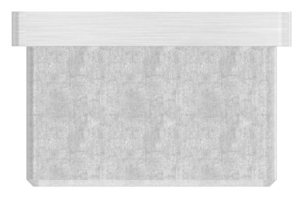 Einsteckkappe Edelstahl V2A 40 x 40 mm mit M8 Gewinde-11-2404.4