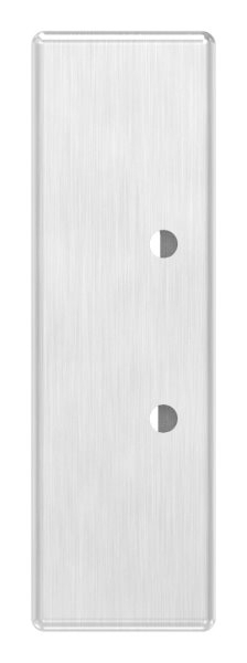 Gegenkasten Edelstahl V2A fuer Abstand 72 mm- 50 mm eckig geschliffen-88-1159112.240