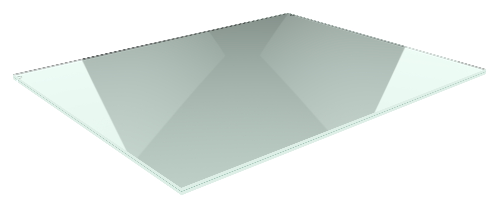 Vordachglas VSG 1400x1200 mm 2x10 mm TVG - 1-52 mm PVB-88-11VDE-G21P.1400X1200