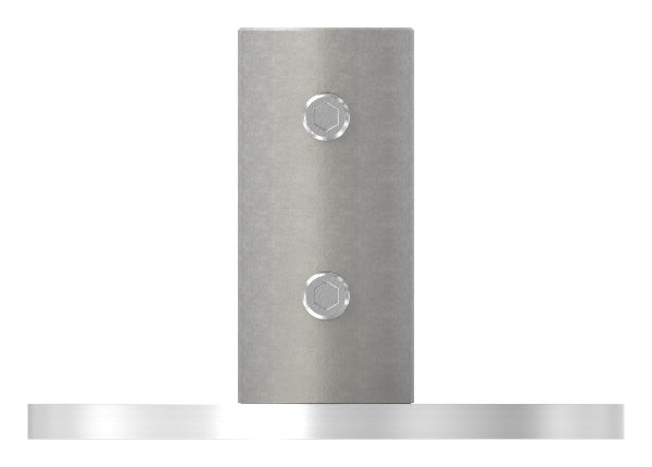 Wand- und Bodenanker  Masse- Ø 100x6 mm fuer Rundrohr Ø 33-7x2-0 mm -V2A-11-3010.4