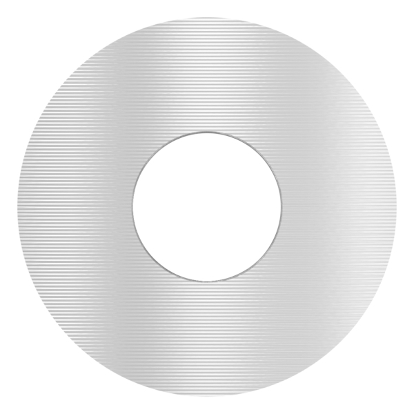 Ausgleichsstueck Edelstahl V2A Ø 48-3 mm- Ø 18 mm- Bohrung Ø 7 mm- geschliffen 240-88-1151340-240.48