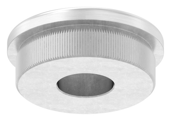 Rohrstopfen fuer Ø 33-7x2-0 mm leicht gewoelbt zum Einschlagen mit Bohrung 12-1 mm V2A-11-5080.4