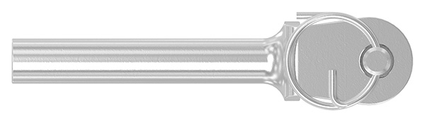 Gabelterminal Edelstahl V4A M4 rechts-88.11100050004