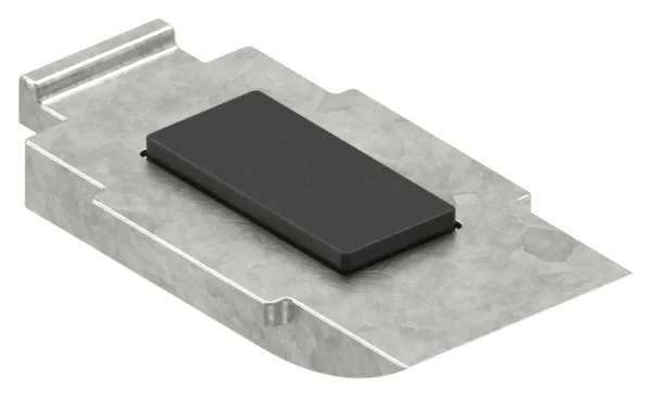 1 Sicherungsboden zu Glasklemme 63x45x30 mm AbZ Zink-10-2414.3