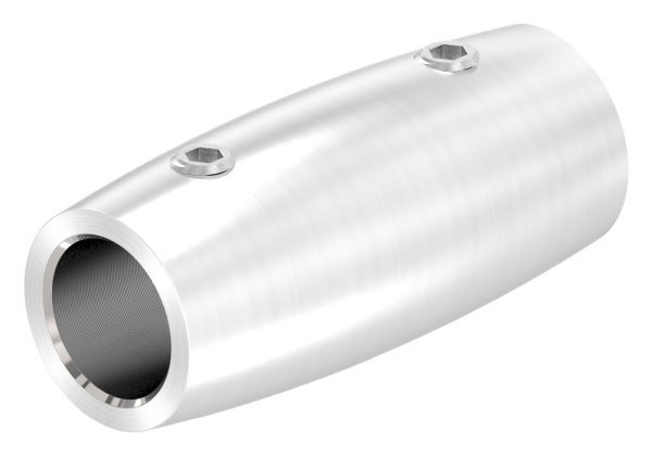 Stabverbinder V2A fuer Ø 12 mm- Ø 20 x 45 mm mit 2 Madenschrauben-88-1150491.240