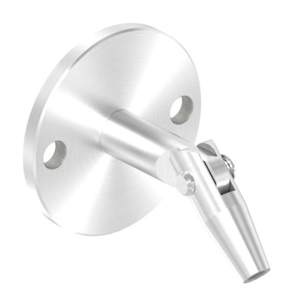 Vordachsystem abgehangen Edelstahl V2A Punkthalter Ø 52 mm ohne Zugstange-88-1150640-240.OZ