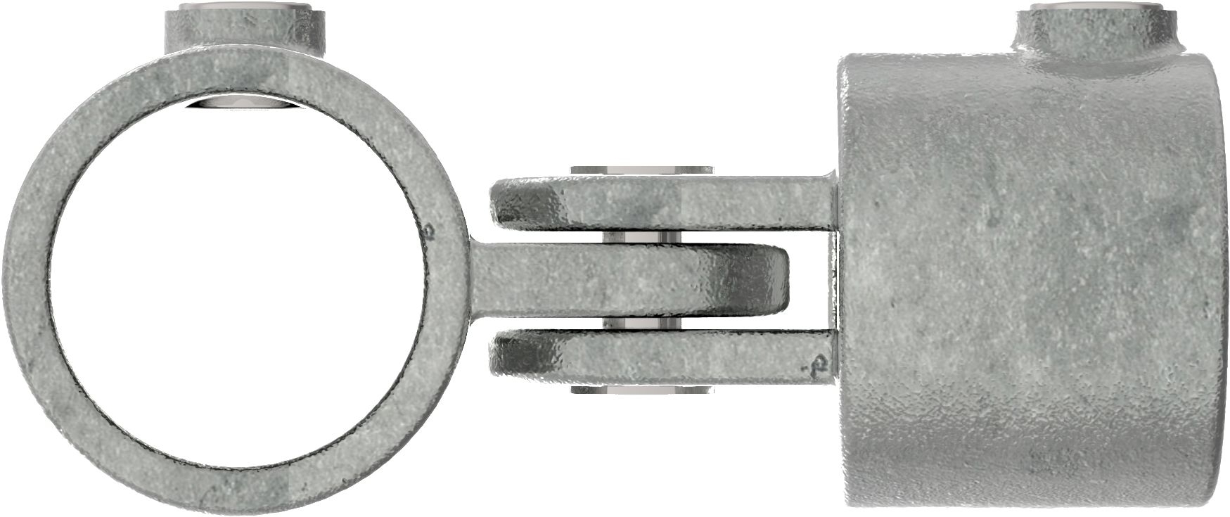 Rohrverbinder Gelenkstueck einfach Ø 17-2 mm -3-8- - Temperguss verzinkt - 173S17-173S17