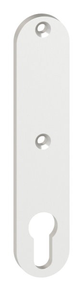 Alu-Zylinderkurzschild - Masse- 32x156x7 mm - blind - Aluminium EV1-12-3032.6