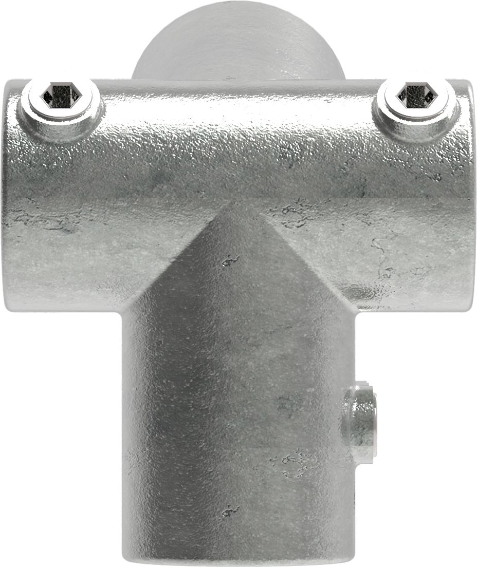 Rohrverbinder - Traufenstueck 27-5° - 185C42 - 42-4 mm - 1 1-4- - Feuerverzinkt u. Elektrogalvanisiert-185C42