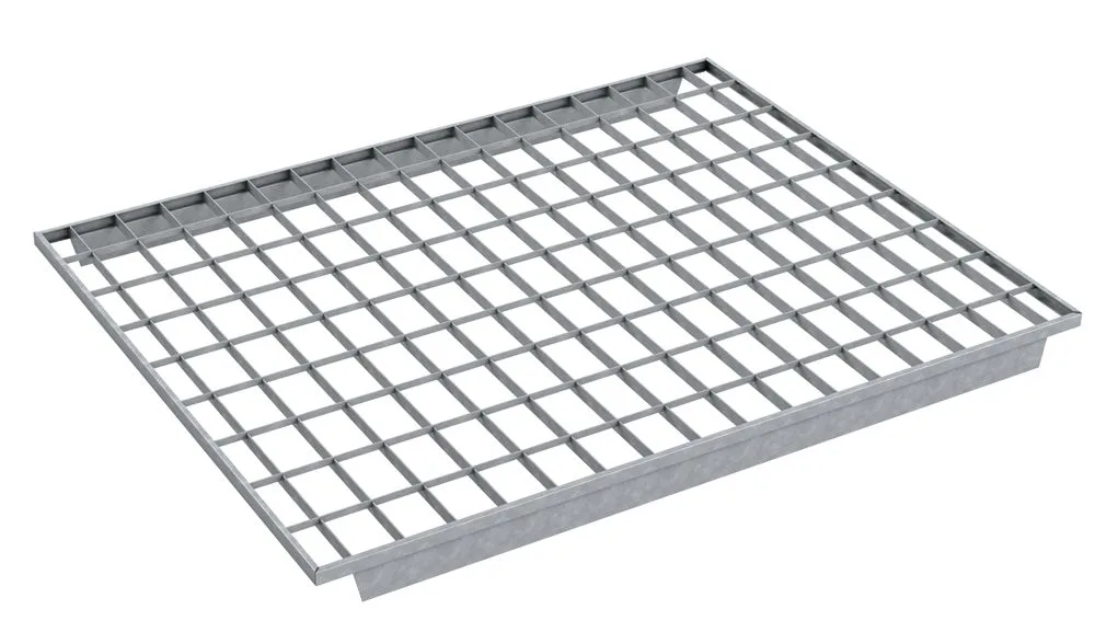 Grating shelving units