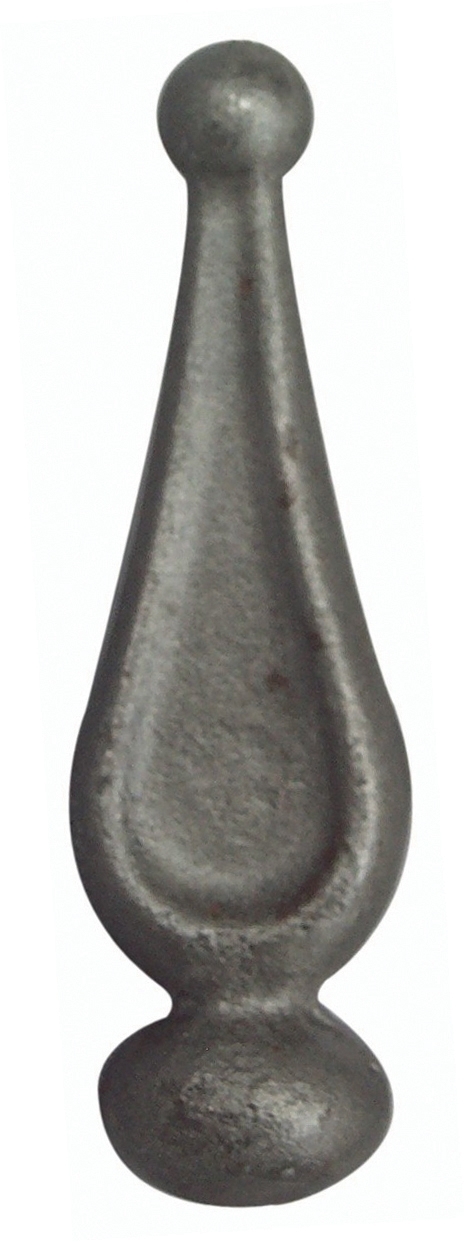 Zaunspitze Stahl geschmiedet Ø 88 mm- B 29 mm Hals Ø 21-5 mm roh-89-11E213188-A.4