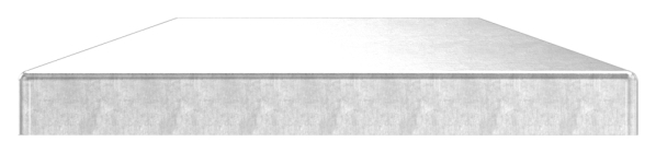 Pfeilerbedecker - fuer Rechteckrohr - Masse- 80x40 mm - Stahl S235JR- roh-30-2435.8